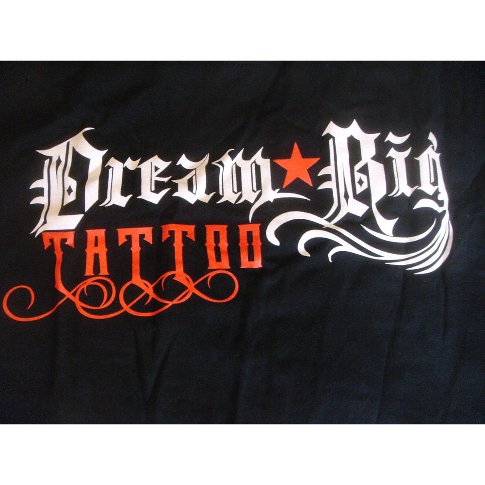 Dream Big Tattoo Miami FLorida adult Mβ black t-shirt